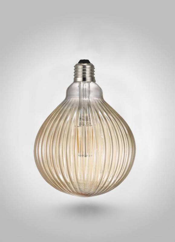 Nordlux E27 Basic Line Stripes  LED-Filament Leuchtmittel 1,5W Extra Warmweiß Bernstein